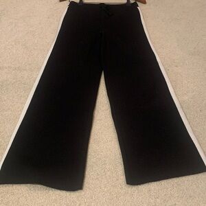 Franklin + Daysi Black Knit with White Side Stripes